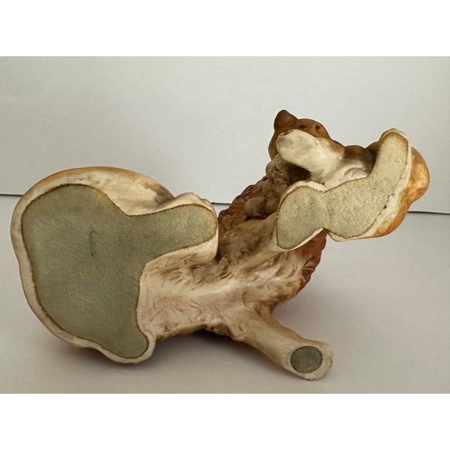 Ceramic Vintage Mid-Late 20th Century Ceramic Lion & Cub Figurine For Sale - Image 7 of 8