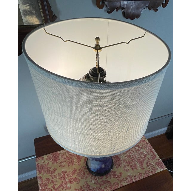 Early 20th Century Flambé Glaze Vase Lamp W/ Vintage Levolier Hardware For Sale - Image 15 of 16