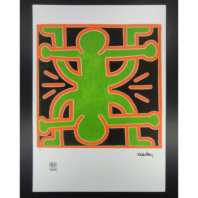 After Keith Haring, Figurative Composition, 1990s, Limited Edition Lithograph For Sale - Image 8 of 8