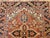 Vintage Persian Heriz Serapi Rug, Hand-Knotted Wool, Geometric Pattern, Brick-Red & Ivory, 4x4 For Sale - Image 13 of 18