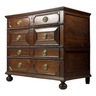 17th Century Antique Oak Chest of Drawers For Sale
