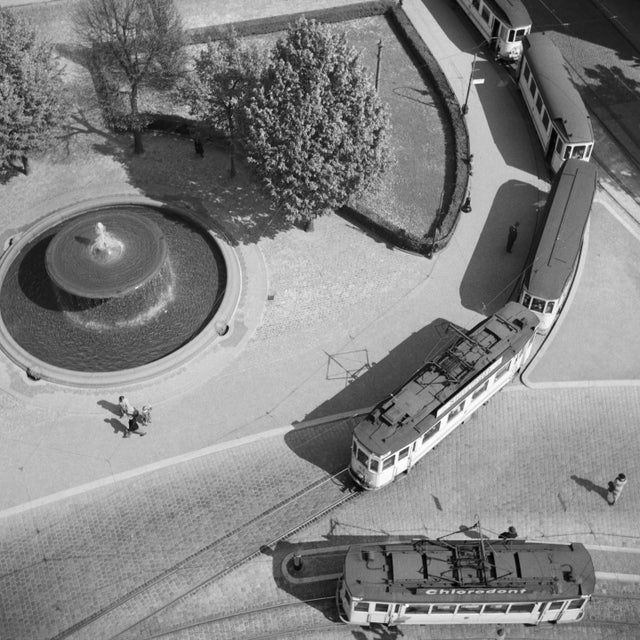 1930s Trams on Way Through Centre Darmstadt, Germany, 1938, Printed 2021 For Sale - Image 5 of 5