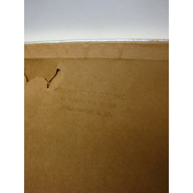 Mid 20th Century 1959 Tribal Midcentury Modern Woodcut Wood Block Art For Sale - Image 5 of 6