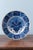 Blue 18th Century Dutch Delft Blue and White Peacock Dish For Sale - Image 8 of 8