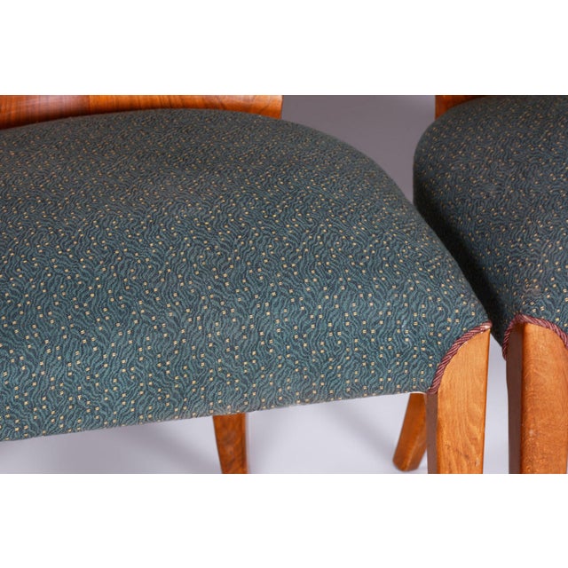 Art Deco Dining Chairs by Jindřich Halabala for Up Závody, 1940s, Set of 4 For Sale - Image 3 of 10