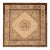 Antique Peking Rug Beige Brown Medallion Chinese Art Deco Design For Sale