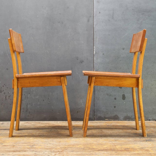 1930s Vintage Russel Wright American Modern Furniture Design Chairs A Pair