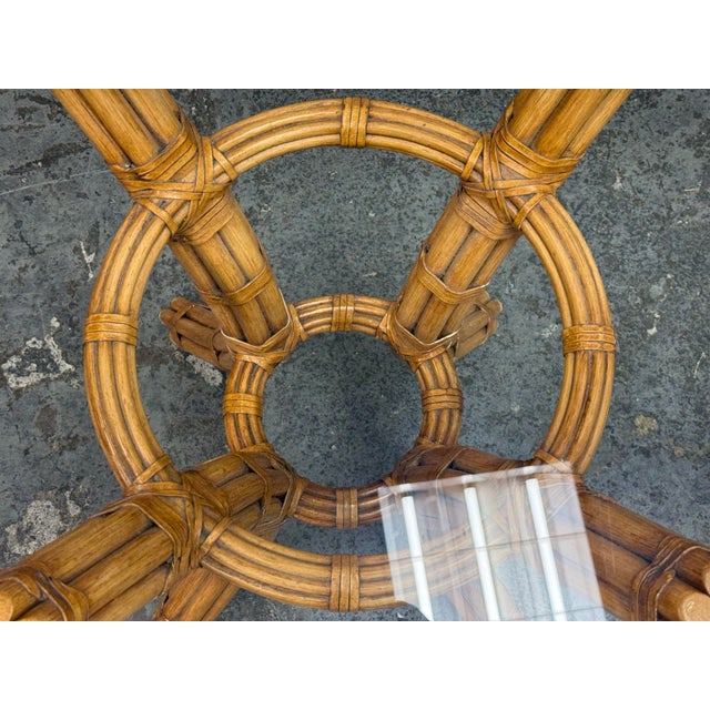 Vintage David Francis Bamboo Dining Table For Sale - Image 11 of 12