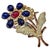 Bochic "Orient" Vintage Sapphire, Ruby & Multi Gem Brooch - 18K Gold & Silver For Sale - Image 15 of 18