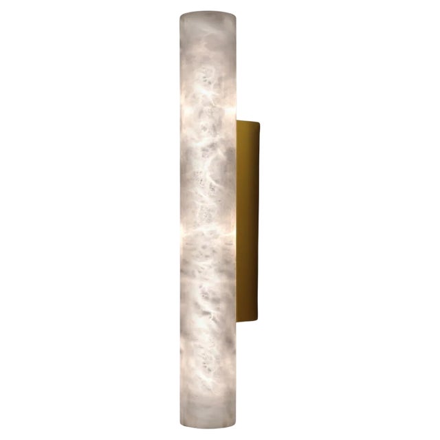 Medium Kendō Sconce 1 in Brushed Brass by Alabastro Italiano For Sale