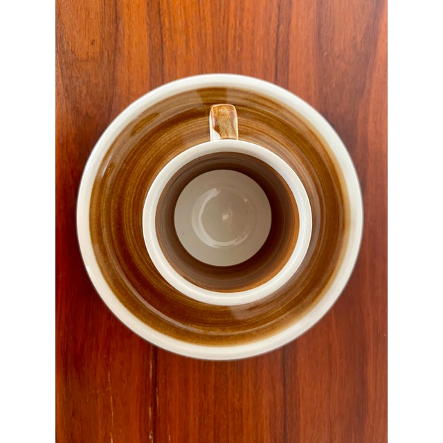 Kimono Coffee Service of Cups and Saucers from Boch La Louviere, Belgium, 1960s, Set of 5 For Sale - Image 6 of 9