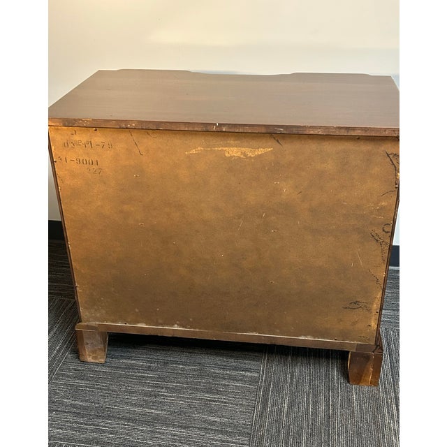 Wood Late 20th Century Block Front Chest For Sale - Image 7 of 8