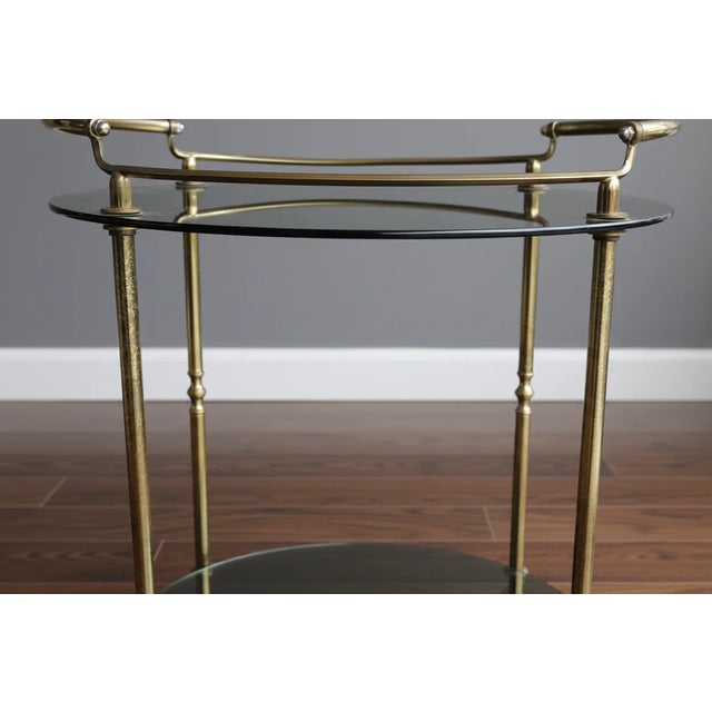 Vintage Brass Serving Trolley, 1970s For Sale - Image 3 of 13