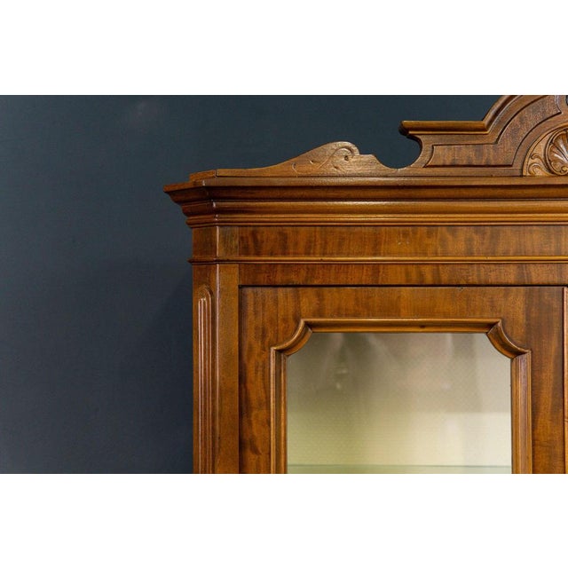 Wilhelminian Walnut Display Bookcase For Sale - Image 3 of 16