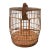 Antique Handmade Wooden Birdcage With Carved Bird For Sale