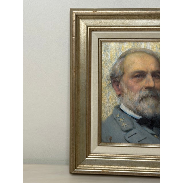 Oil Portrait General-in-Chief Robert E. Lee, Commander of the Armies of the Confederate States For Sale - Image 6 of 18