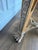 Metal Vintage Neoclassical / Gothic Revival Style Cast Metal & Glass Accent Table For Sale - Image 7 of 9