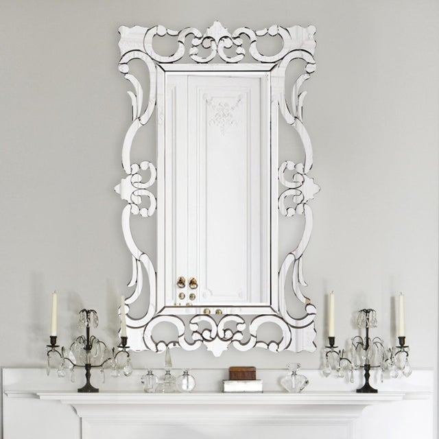 Wood Rebecca Mirror For Sale - Image 7 of 8