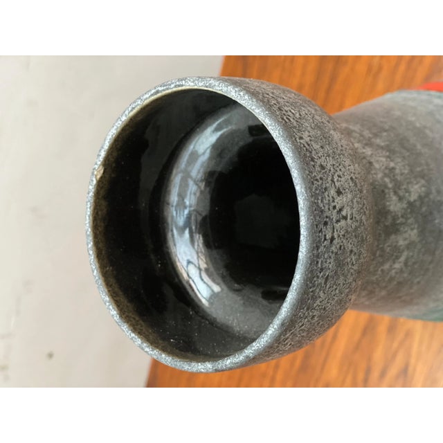 German Op Art Vase from Bay Ceramics, 1960s For Sale - Image 6 of 8