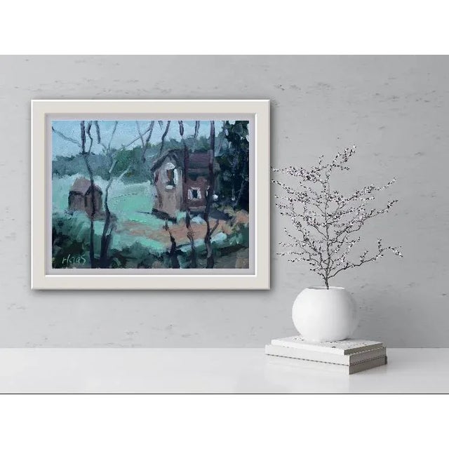 Contemporary Expressionist Oil Painting Landscape For Sale - Image 4 of 7