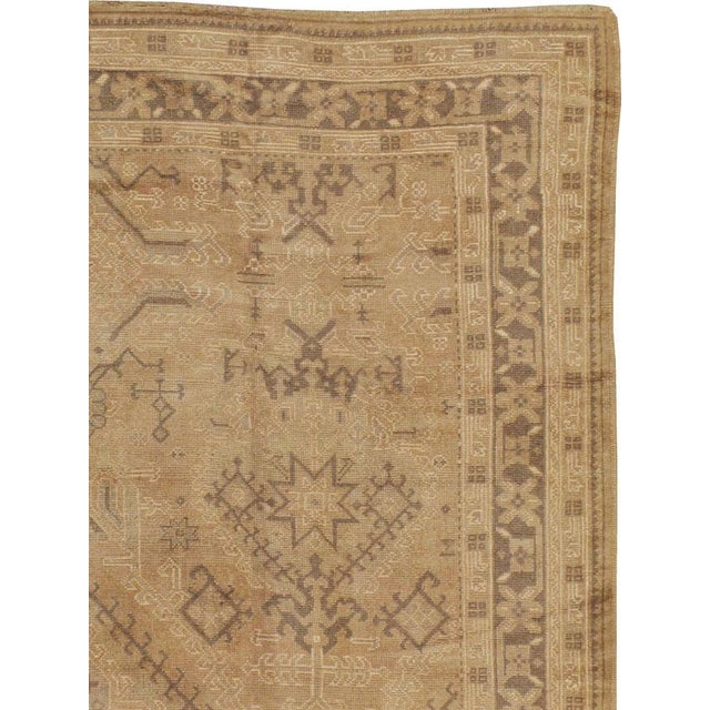 Galerie Shabab Collection Early 20th Century Turkish Oushak Rug For Sale - Image 4 of 10