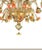 Contemporary Venetian Scenographic "Sunflowers" Amber and Green Murano Glass Chandelier For Sale - Image 3 of 6