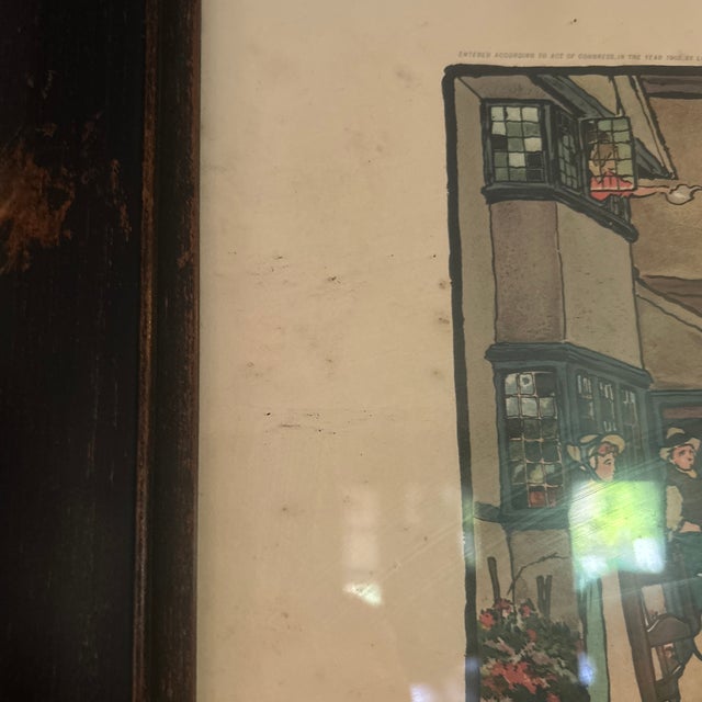 1901 Cecil Aldin Blue Market Races “Homewards” Lithograph in Orig Frame For Sale In Chicago - Image 6 of 9