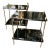 Pair of Italian Regency Style Black Lacquered Tables For Sale