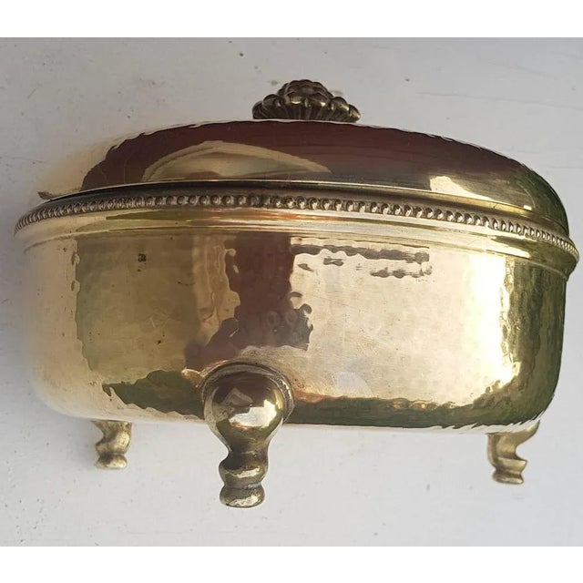 Bauhaus Art Deco Brass Lidded Box from Munich Workshops, 1925 For Sale - Image 3 of 8
