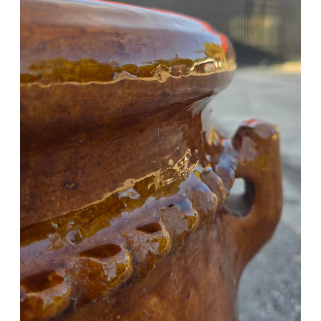 Enhance your indoor or outdoor décor with this beautiful handcrafted Moroccan pottery planter. Featuring a classic...