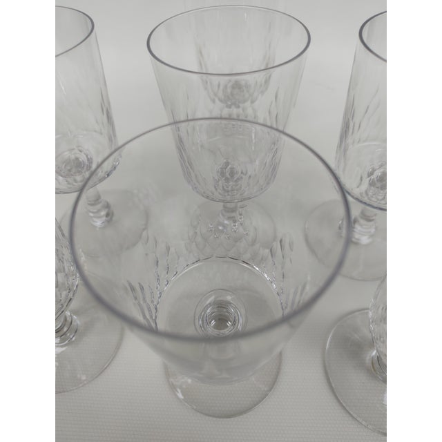 19th Century Large Antique Crystal Glasses from Baccarat, 1890s, Set of 8 For Sale - Image 5 of 8