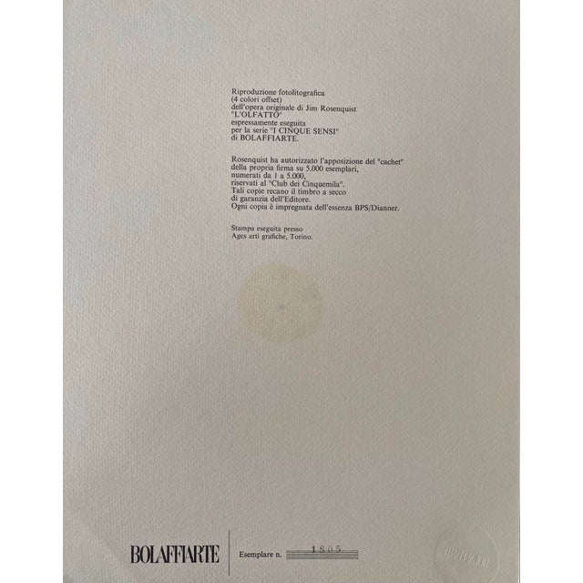 James Rosenquist Signed Lithograph Print, 1970’s Contemporary, Abstract, Modern For Sale In New York - Image 6 of 6