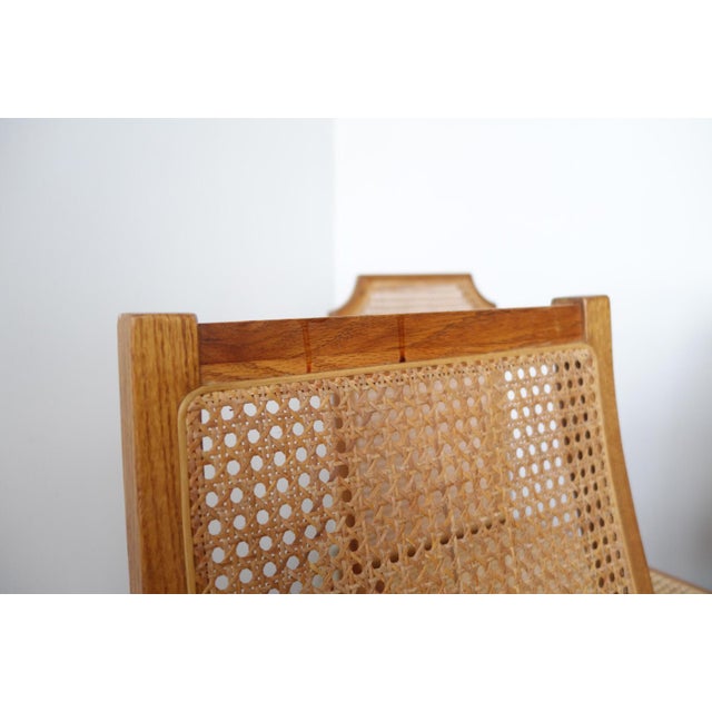 Wood and Cane Dining Chairs Set of 4 Chairish