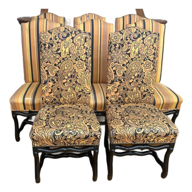 Set of 8 Vintage 1970s Trauvailles Inc. Dining Chairs – Sculptural Frames, Ideal for Reupholstery For Sale