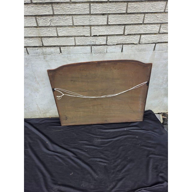 1920 English Style Wall Mirror, Cherry Wood, American Made. For Sale - Image 12 of 14