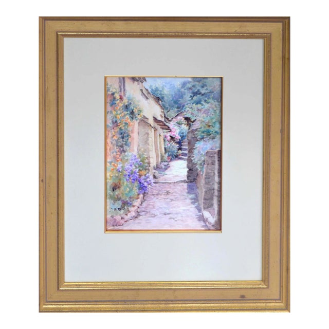 Mid Century Nantucket Street Landscape by Jane Brewster Reid For Sale