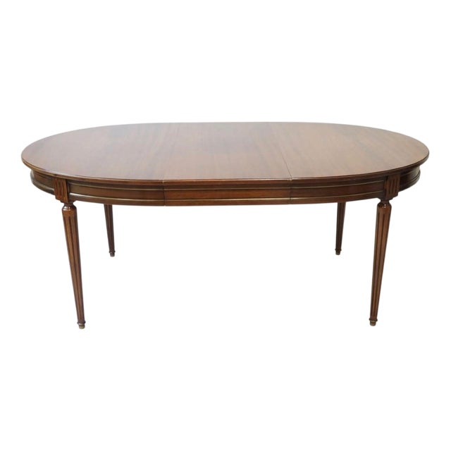 Louis XVI Style Oval Dining Table For Sale
