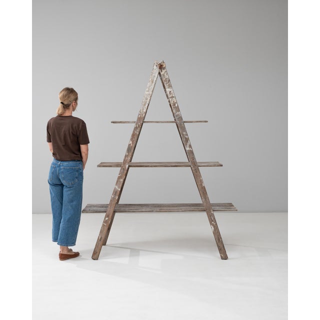 Mid 20th Century French A-Frame Ladder Shelf For Sale - Image 17 of 18