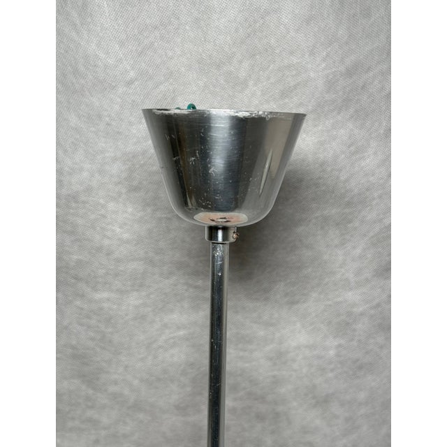 Ceiling Lamp with Orange Radiating Decor from Napako, 1970s For Sale - Image 4 of 10