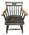 Vintage Nichols & Stone Ebonized Maple Harvard University Windsor Captain's Chair For Sale