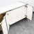 Mid Century Modern Credenza Sideboard Ello Brass Brushed Steel Herribone Drawers For Sale - Image 4 of 12