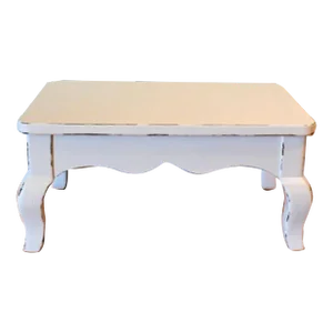 Vintage Painted Distressed Wood Plant Stand Display Stand 1990s Bombay and Co.