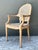 French Country Vintage Faux Bois Arm Chair For Sale - Image 3 of 12