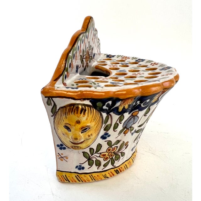 Ceramic Earthenware Vase from Desvres, 1890s For Sale - Image 7 of 8