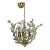 1990s Botanical Inspired Chandelier With Delicate Crystal "Buds" and Leaves Branching Out For Sale