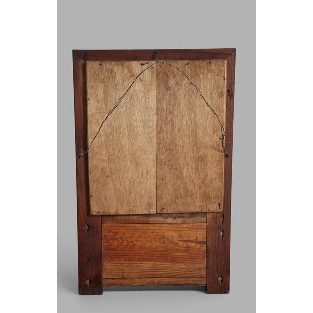 Antique Inlaid Wall Mirror with Case, 1890s For Sale - Image 13 of 18