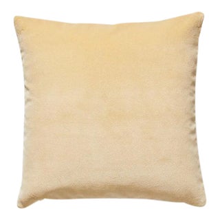 The House of Scalamandré Torino Velvet Pillow, Sand For Sale