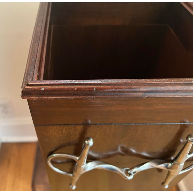 Mid 20th Century Mid Century Mahogany Equestrian Waste Bin For Sale - Image 5 of 8