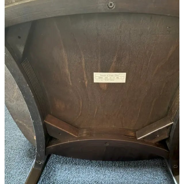 Wood Mid Century Style Emilio Nanni Designed "Doll" Lounge Chair Made by Adriano Design, Signed For Sale - Image 7 of 7