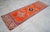 Orange 1960s Vintage Hand Knotted Primitive Turkish Runner For Sale - Image 8 of 15